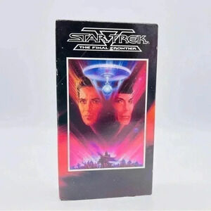 Vintage 1989 Paramount Star Trek V The Final Frontier on VHS